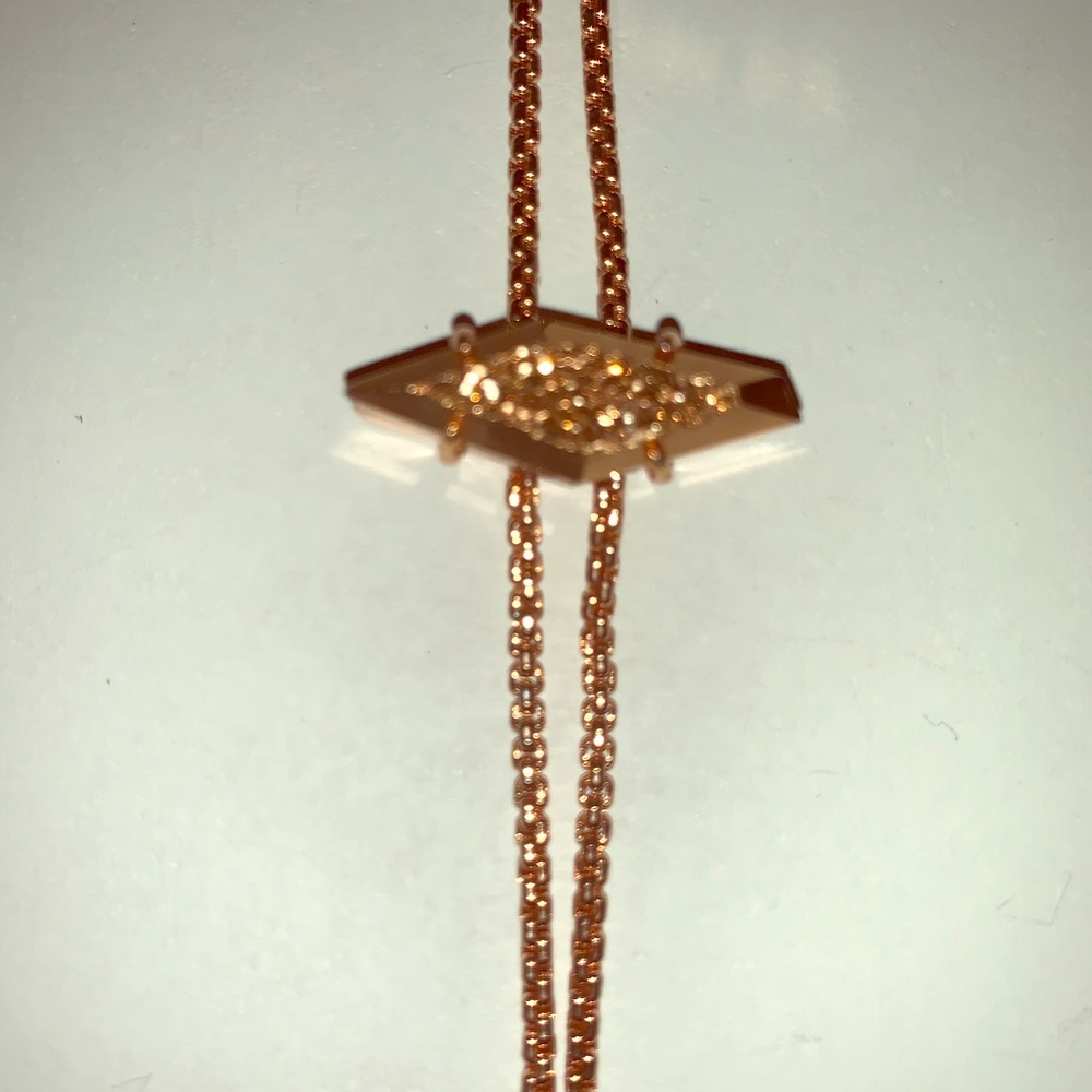 Kendra Scott rose gold adjustable necklace